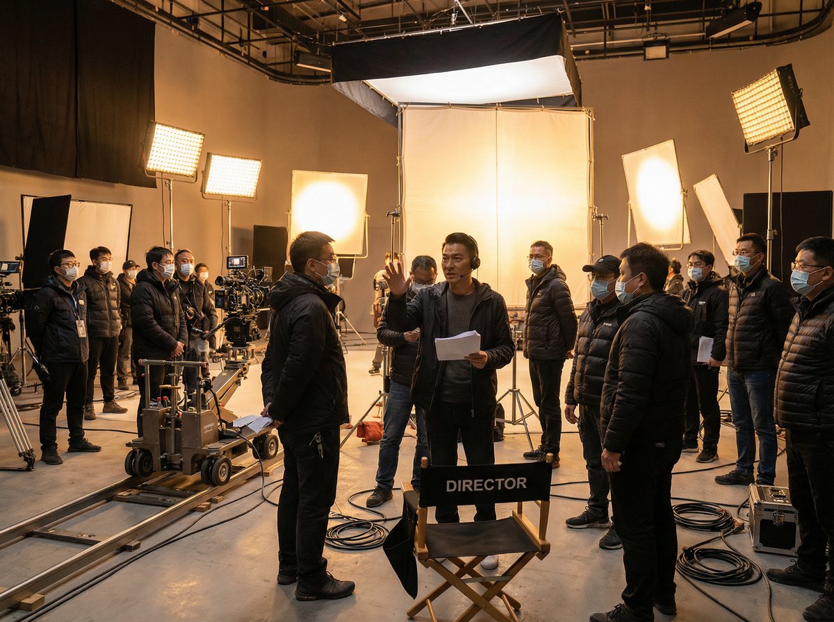 陈美娇影视拍摄现场视频