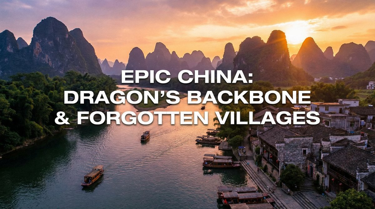 陈美娇旅行航拍视频山水风光